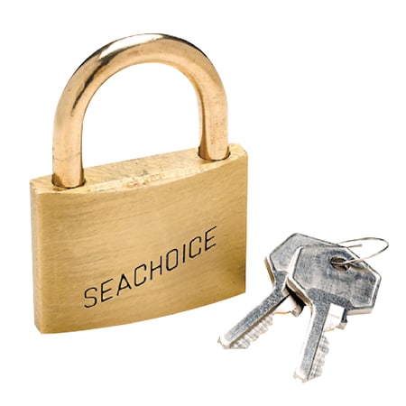 2 Keyed-Alike Solid Brass Padlocks (3 Per Card)